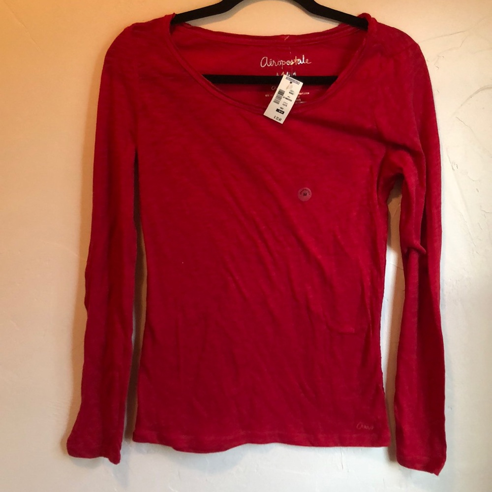 Long sleeve red shirt